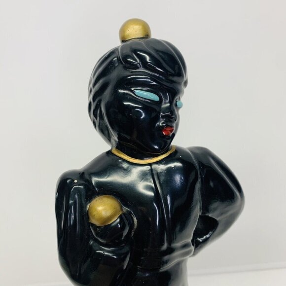 Vintage Black Americana Claytonware Chalkware Figurine Women Dancer MCM 10" - Picture 4 of 14